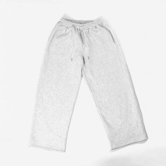 Harlem Baggy Sweatpants- Stone/White