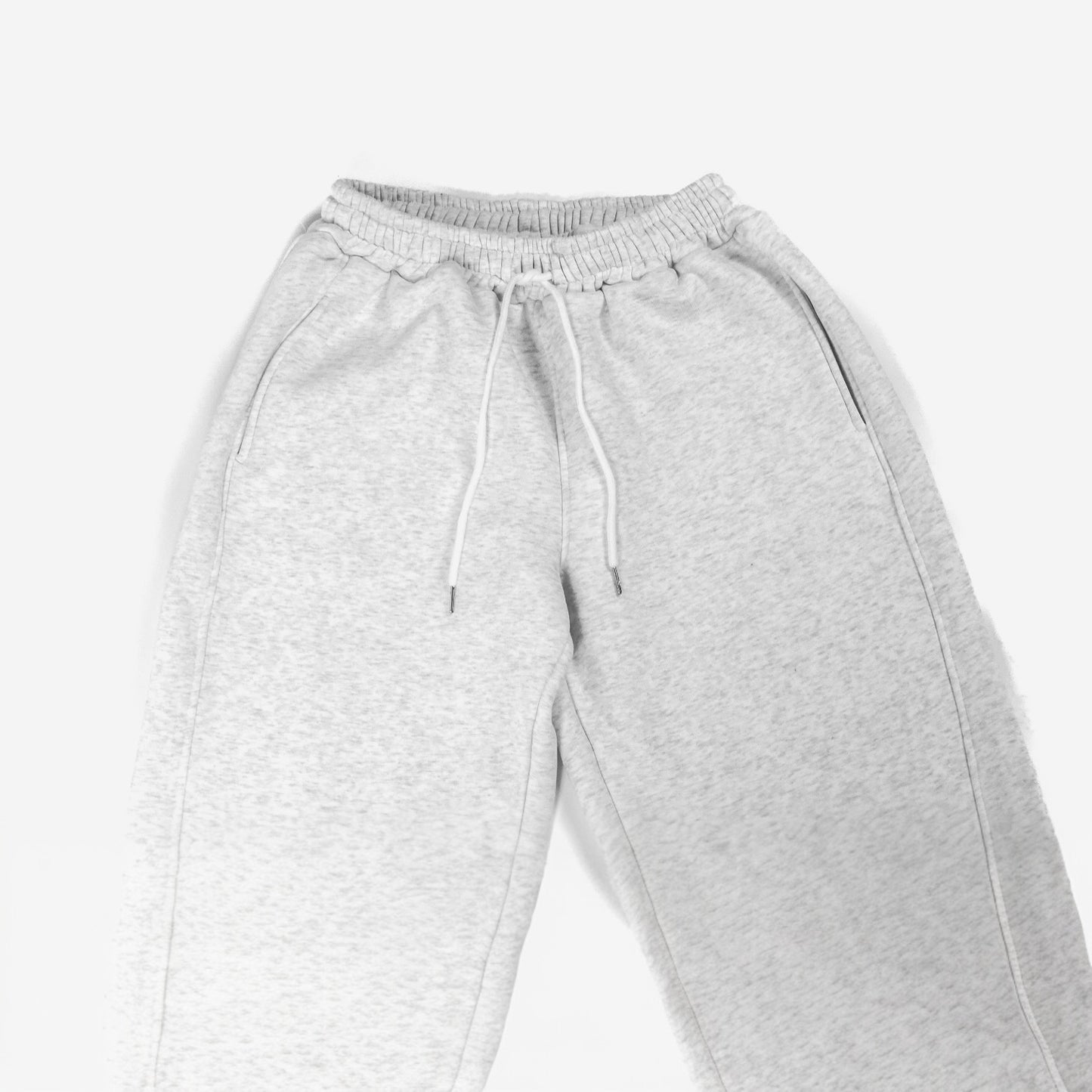 Harlem Baggy Sweatpants- Stone/White