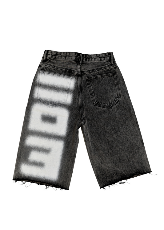 SPACE JAMMERS JORTS - CHARCOAL WASH