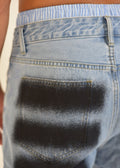 SPACE JAMMERS JORTS - BLUE DENIM